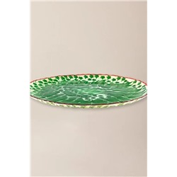 Nora Servis Tabağı - Yeşil - 33 cm
