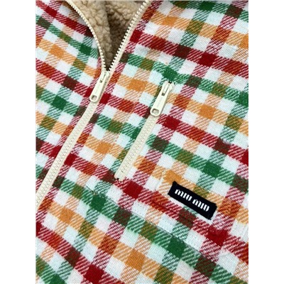 Яркая, плюшевая, теплая куртка МИУ МИ*У