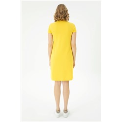 Kadın Sarı Örme Elbise