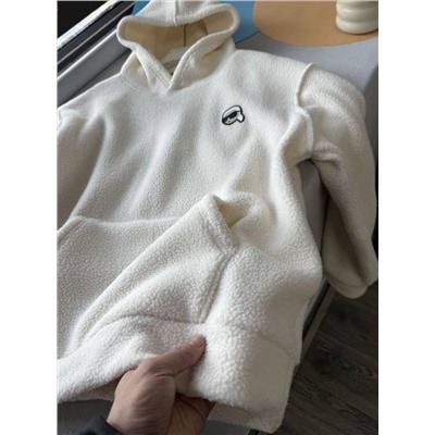 Женская толстовка худи из шерпы  КАР*Л 😎