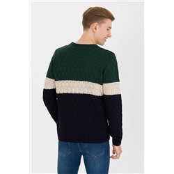 Erkek Lacivert Bisiklet Yaka Triko Kazak