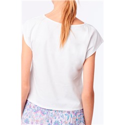 Top anudado Coralie Crudo