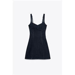 Z1975 STRAPPY DENIM MINI DRESS