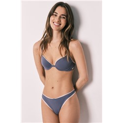 Sujetador clásico algodón azul BEAUTIFUL