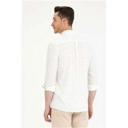 Erkek Bej Uzun Kollu Gömlek