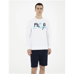 Beyaz Regular Fit Sweatshirt