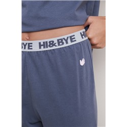 Pijama algodón estampado azul