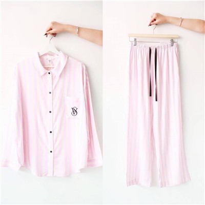 Пижама рубашка + штаны хлопковой фактуры  ВИКТОРИЯ СИКРЕ*Т