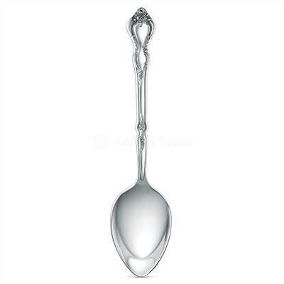 Ложка чайная из серебра с чернением - 13,5 см 02-002