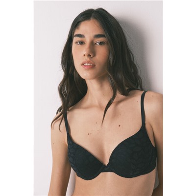 Sujetador GORGEOUS push up encaje negro