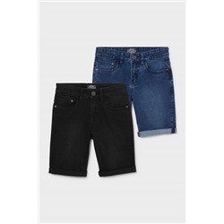 Multipack 2er - Jeans-Bermudas