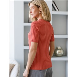 Джемпер тонкой вязки из вискозы с нейлоном