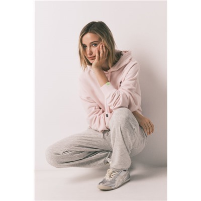 Pantalón jogger felpa algodón gris