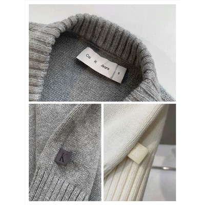 Мужской свободный пуловер плотной вязки СК