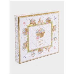 Блюдо для яиц, 21 см, 6 отд, фарфор P, белое, Цыплята и цветы, Spring Bloom