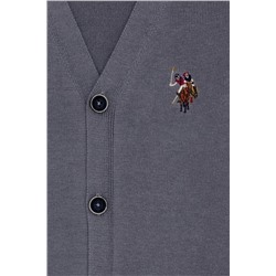 Erkek Çocuk Grş Melanj Triko V - Yaka Hırka