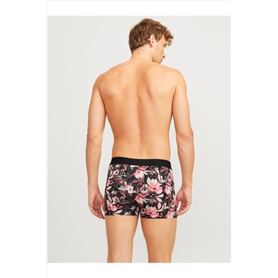 Jack & Jones 3'lü Paket Erkek Flower Forest Night İç Çamaşır Boxer Şort