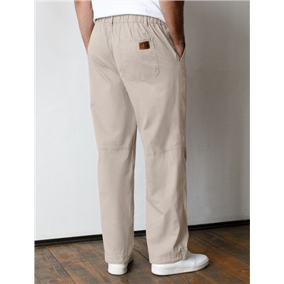 Брюки с поясом на резинке из эластичного твилла