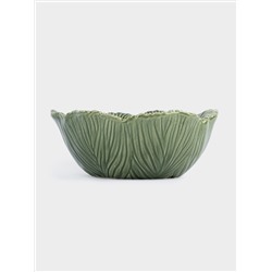 Салатник, 19х7 см, 550 мл, керамика D, зеленый, Шишки на еловой ветке,Fir branch