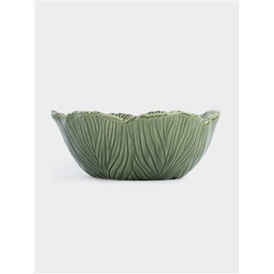 Салатник, 19х7 см, 550 мл, керамика D, зеленый, Шишки на еловой ветке,Fir branch