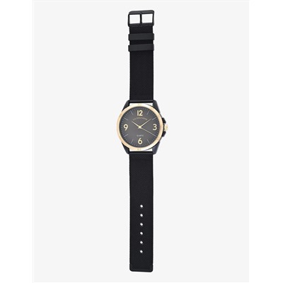 MEN'S TWO TONE MESH STRAP WATCH