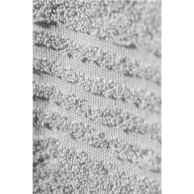 Derline Pamuklu Banyo Havlusu - Gri - 70x140 cm