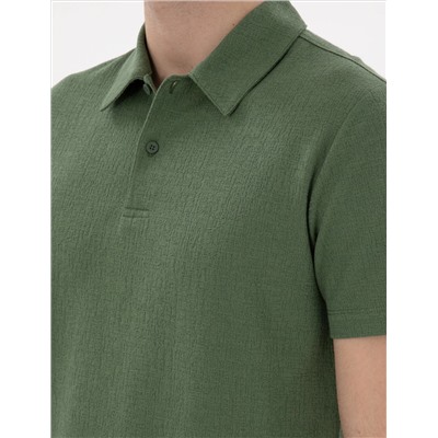 Haki Slim Fit Polo Yaka Tişört