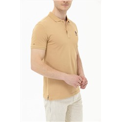 Erkek Camel Basic Polo Yaka Tişört