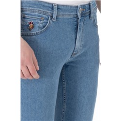 Erkek Açık Mavi Slim Fit Jean Pantolon
