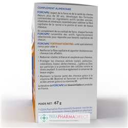 ArkoPharma Forcapil Fortifiant Kératine+ - Force, Résistance & Protection - Cheveux & Ongles Abîmés 180 gélules