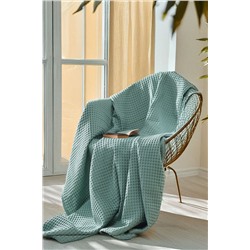 Плед вафельный 140х200 см Бохо