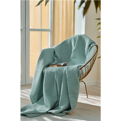 Плед вафельный 140х200 см Бохо