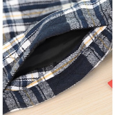 Мужская стеганая хлопковая теплая свободная повседневная рубашка