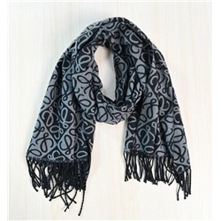 Зимний теплый мягкий жаккардовый шарф