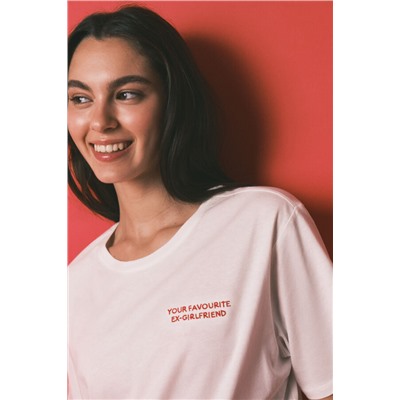 Pijama largo 100% algodón estampado blanco