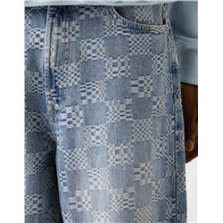 Jacquard super baggy jeans