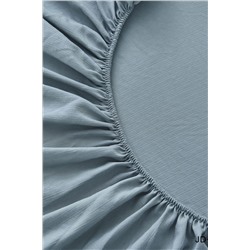 КПБ полукомплект простыня на резинке Борт 25 + 2 наволочки 70*70 индиго НАТАЛИ #1025876