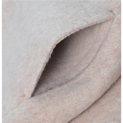 Однобортное свободное шерстяное пальто КО*С