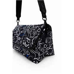 Bandolera dibujos reciclada