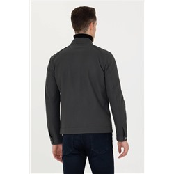 Erkek Antrasit Deri Ceket