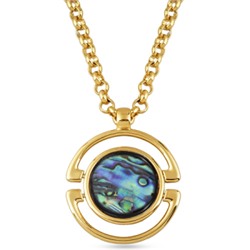 Кулон Амфитрита (гелиотис 50мм; покрытие золото) 85-90см, Есть комплект