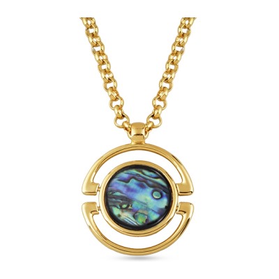 Кулон Амфитрита (гелиотис 50мм; покрытие золото) 85-90см, Есть комплект