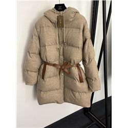 Утепленная хлопковая куртка средней длины с капюшоном   Lor*o Pian*a