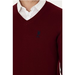 Erkek Bordo Basic Kazak