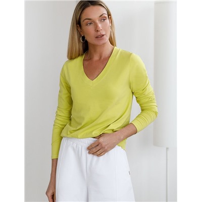 Джемпер из премиального хлопка с эластаном