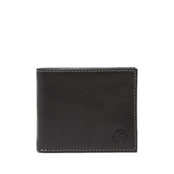 Timberland Contrast Stitch Leather Passcase Wallet