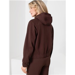 Худи на молнии из петельчатого футера двухнитки с эластаном без начеса