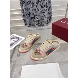 Модные кроссовки без задника 3 цвета ГУЧЧ*И