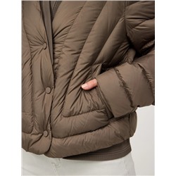 Коричневая стеганая куртка