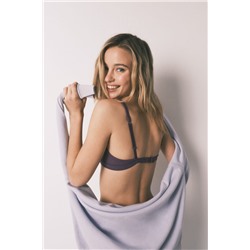 Sujetador triangular relleno morado